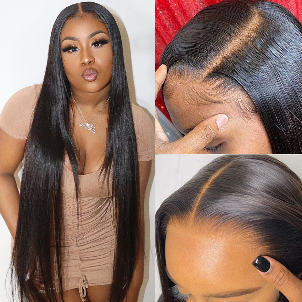 Stema 30-36 Inch 13x4 HD&Transparent Lace Front Straight Wig 